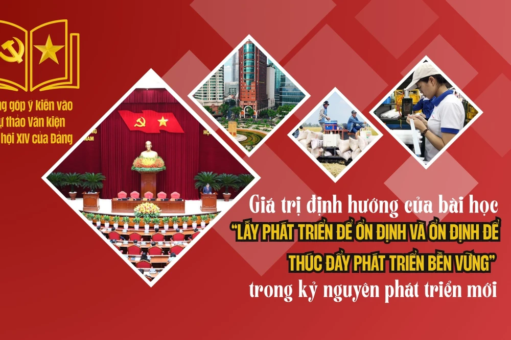 Giá trị định hướng của bài học “Lấy phát triển để ổn định và ổn định để thúc đẩy phát triển bền vững” trong kỷ nguyên phát triển mới