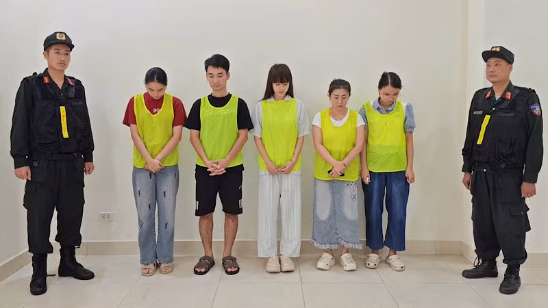 Các đối tượng bị khởi tố. (Ảnh: Công an Hà Nội)