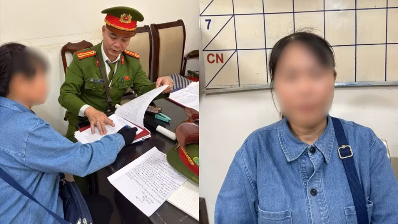 Chị N.T.T. bị xử phạt 225 nghìn đồng.