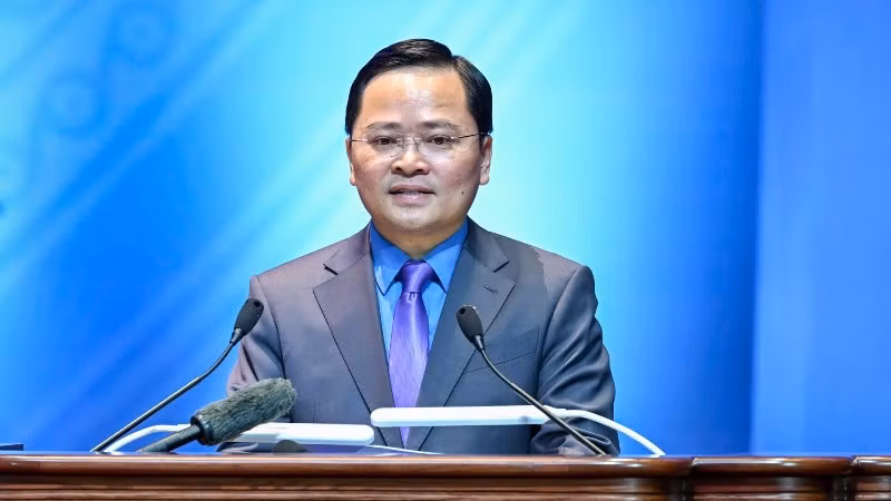 Đồng chí Nguyễn Anh Tuấn, Chủ tịch Tổng Liên đoàn Lao động Việt Nam khóa XIV.