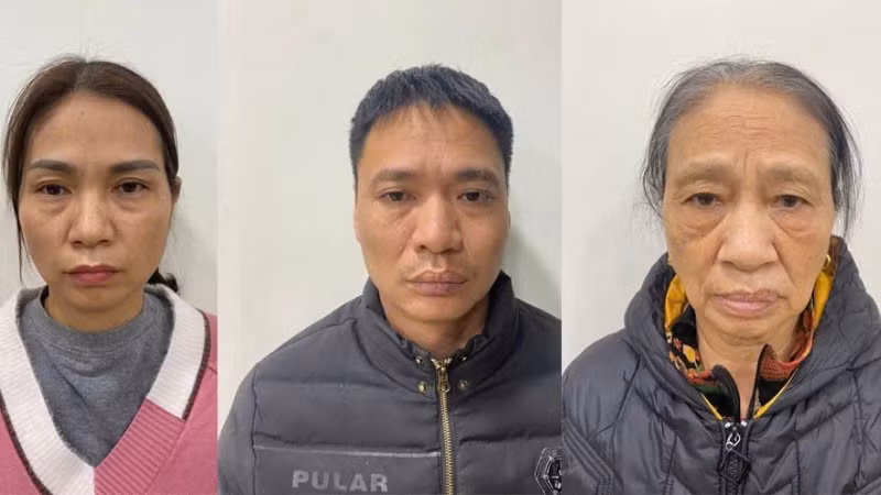 Tạm giữ hình sự ba đối tượng.