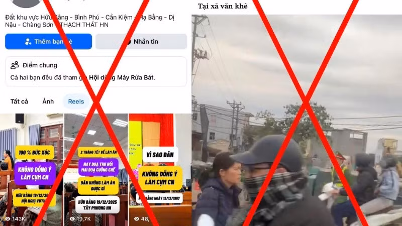 Những thông tin xuyên tạc, sai sự thật về công tác giải phóng mặt bằng trên địa bàn Thành phố Hà Nội.