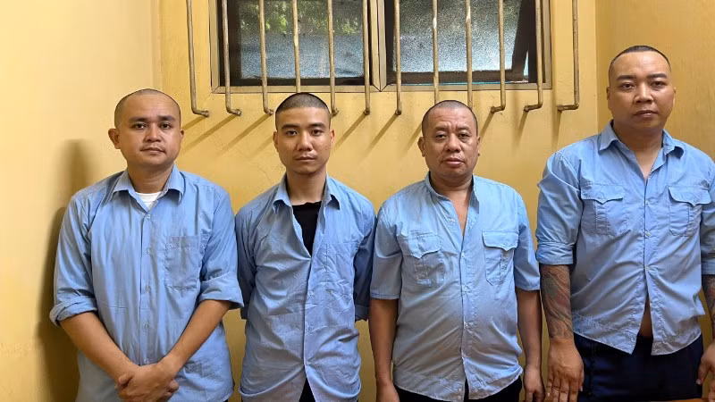 Bốn đối tượng bị bắt.