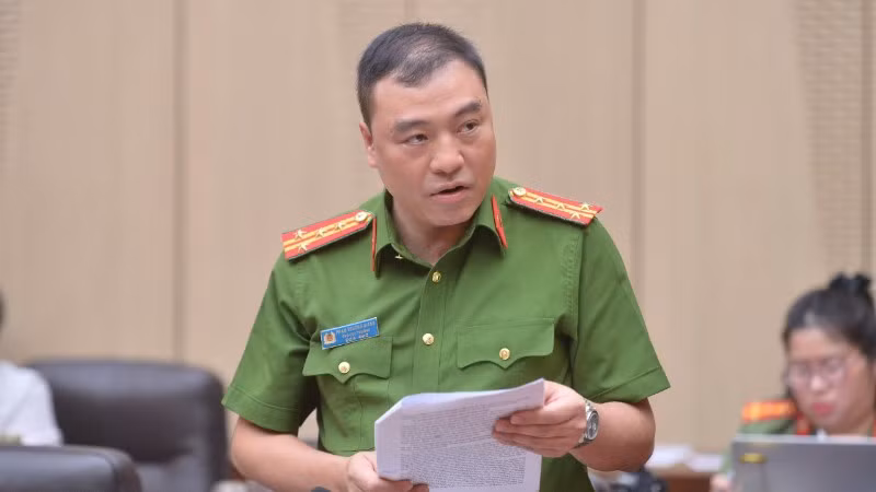 Đại tá Phạm Trường Giang, Phó Cục trưởng Cảnh sát điều tra tội phạm về kinh tế, tham nhũng, buôn lậu thông tin về tình hình vi phạm sở hữu trí tuệ.
