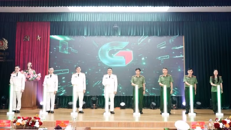 Lễ công bố thay đổi thương hiệu sang Tổng công ty Công nghệ Công nghiệp Toàn cầu. (Ảnh: GTINX) 