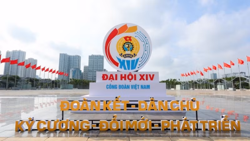 Đại hội XIV Công đoàn Việt Nam diễn ra từ ngày 3 đến 5/6 tại Hà Nội.