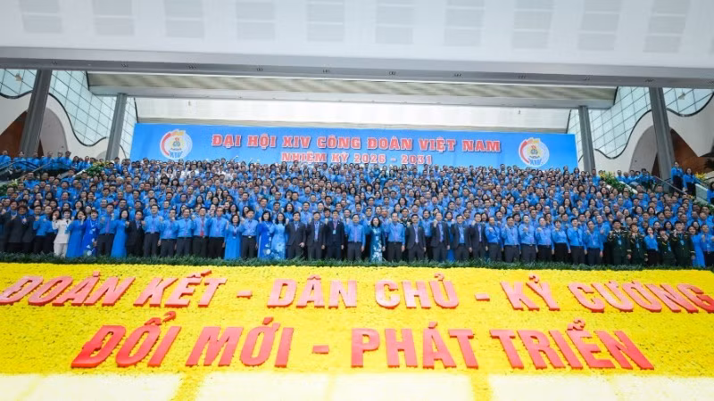 Đại hội Công đoàn Việt Nam lần thứ XIV diễn ra trong ba ngày từ 3-5/6.