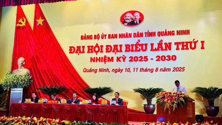 Quang cảnh Đại hội Đảng bộ Ủy ban nhân dân tỉnh Quảng Ninh lần thứ I, nhiệm kỳ 2025-2030. dbt-2.jpg