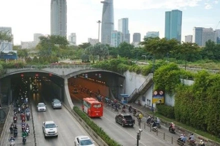 Hầm vượt sông Sài Gòn, công trình ngầm mang tính biểu tượng của Thành phố Hồ Chí Minh. (Ảnh: CTV)