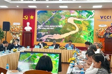 Quang cảnh tọa đàm "Báo chí và doanh nghiệp: Đồng hành thúc đẩy phát triển kinh tế tư nhân”.