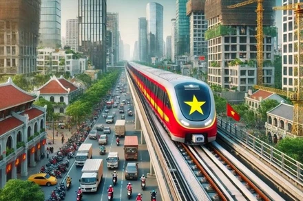 Phối cảnh tàu cao tốc. (Ảnh: Vinhomegreenparadise.vn)