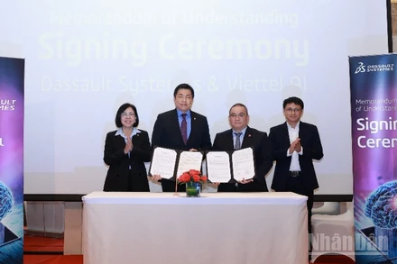 Tập đoàn Dassault Systèmes và Tập đoàn Viettel ký Biên bản ghi nhớ hợp tác chiến lược trong lĩnh vực trí tuệ nhân tạo (AI), học máy (ML), thiết kế số và mô phỏng số.