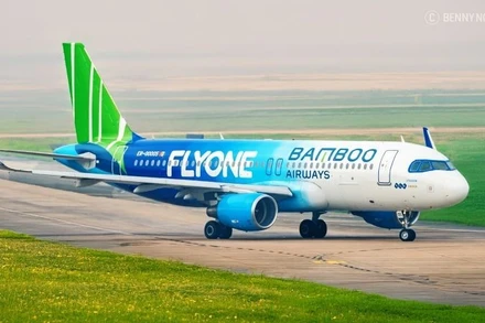 Chiếc máy bay Airbus A320 mang số hiệu ER-0005 trở thành tàu bay mới nhất trong “màu áo”của đội bay Bamboo Airways.