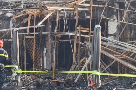 Hiện trường vụ cháy.