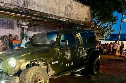 Hiện trường vụ tai nạn (Ảnh: CTV)