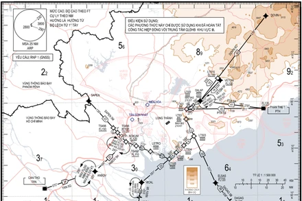 Phương thức STAR shortcut đường cất/hạ cánh 23L/R Cảng hàng không quốc tế Long Thành.