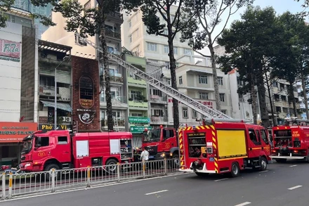 Hiện trường vụ cháy.