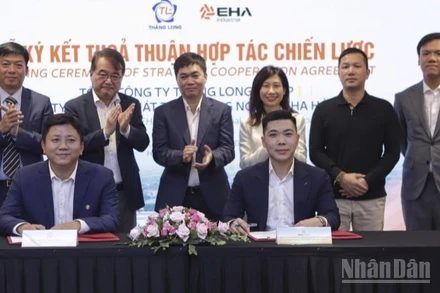 Tổng Công ty Thăng Long ký hợp tác với Công ty EHA Hải Phòng đầu tư-xây dựng-phát triển hạ tầng khu công nghiệp xanh, thông minh.