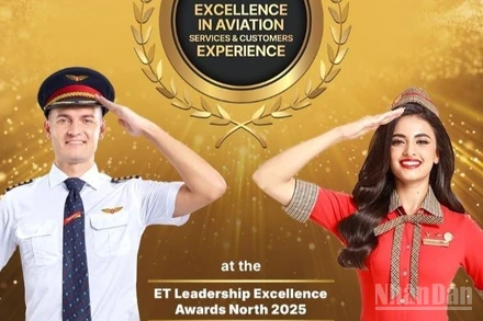 Hãng hàng không Vietjet nhận giải thưởng “Xuất sắc về dịch vụ hàng không và trải nghiệm khách hàng” tại ET Leadership Excellence Awards 2025, một trong những giải thưởng uy tín hàng đầu tại quốc gia 1,4 tỷ dân Ấn Độ.