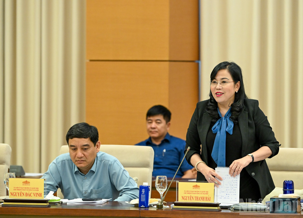 Chủ nhiệm Ủy ban Công tác đại biểu Nguyễn Thanh Hải phát biểu tại cuộc họp. ndo_br_8-1733.jpg