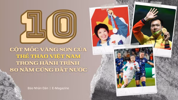 10 cột mốc vàng son của thể thao Việt Nam trong hành trình 80 năm cùng đất nước