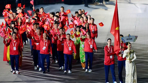 Đoàn Thể thao Việt Nam tham dự Lễ khai mạc SEA Games 33. 