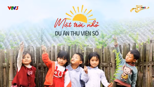 Thư viện số “Mặt trời nhỏ” là dự án cộng đồng mở ra cơ hội thụ hưởng các tác phẩm văn học cho trẻ em Việt Nam. (Ảnh: VTV)