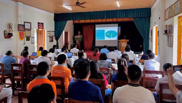 Toàn cảnh Lớp bồi dưỡng nâng cao năng lực quản lý, vận hành công viên địa chất. (Ảnh: BTC)