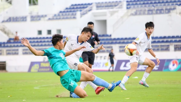 U17 Thép Xanh Nam Định và U17 Thành phố Hồ Chí Minh cùng vào tứ kết. (Ảnh: VFF)