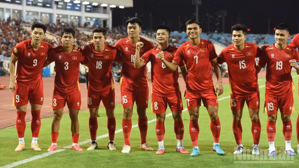 Đội tuyển Việt Nam hướng tới trận bán kết gặp Malaysia. (Ảnh: TRẦN HẢI)
