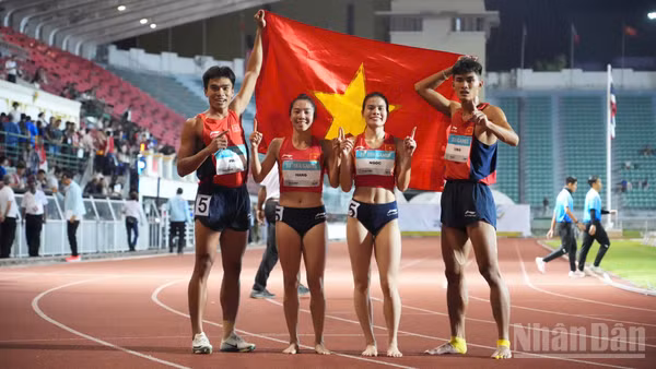 Điền kinh là điểm sáng của Đoàn Thể thao Việt Nam tại SEA Games 33. (Ảnh: HOÀNG MINH)