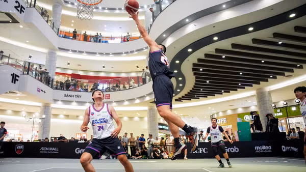 Các vận động viên thi đấu bùng nổ tại VBA Combine Challenges 2026.