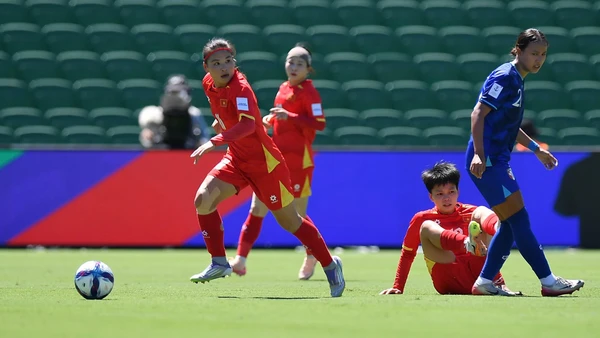 Đội tuyển nữ Việt Nam không thể giành điểm trước Đài Loan (Trung Quốc). (Ảnh: AFC)