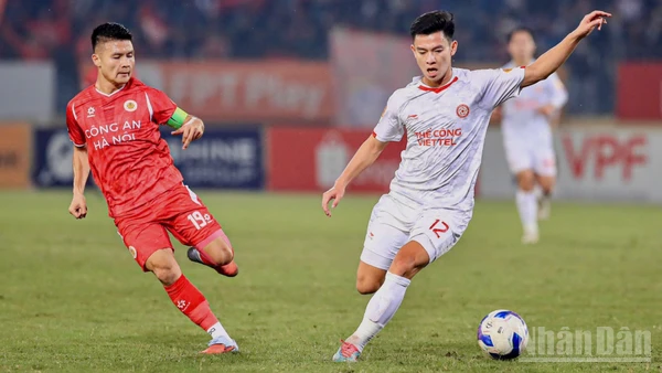 Thể Công Viettel giành tấm vé vào tứ kết Cúp Quốc gia sau loạt luân lưu nghẹt thở. (Ảnh: TRẦN HẢI)