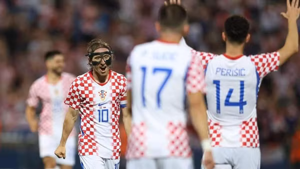 Luka Modric tỏa sáng giúp Croatia giành chiến thắng. (Ảnh: HNS)