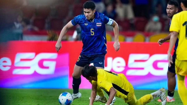 U22 Thái Lan giành quyền vào chơi chung kết gặp U22 Việt Nam. (Ảnh: FAT)