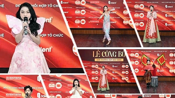 Các tài năng nhí tham gia Giải thưởng "Búp sen vàng".