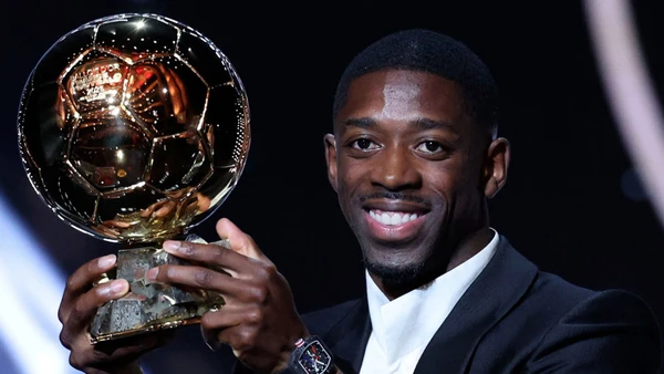 Ousmane Dembélé giành Quả bóng Vàng 2025. (Ảnh: UEFA)