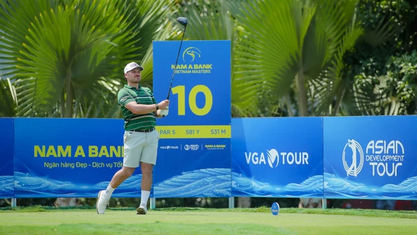 Tay Golf người Pháp Alexis Leray thi đấu thăng hoa. (Ảnh: VGA)