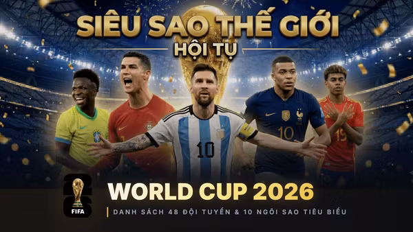 [Interactive] Danh sách đầy đủ 48 đội tuyển dự World Cup 2026