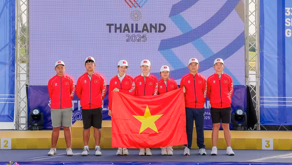 Các golfer trẻ của tuyển golf Việt Nam hoàn toàn có thể tự hào với hành trình tại SEA Games 33. (Ảnh: VGA)