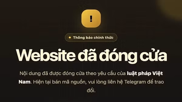 Một website phim lậu đóng cửa sau Công điện của Thủ tướng về tăng cường chống xâm phạm quyền sở hữu trí tuệ được ban hành.