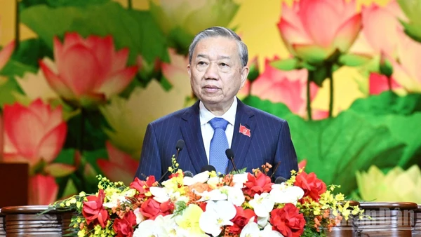 Tổng Bí thư Tô Lâm phát biểu chỉ đạo Đại hội.