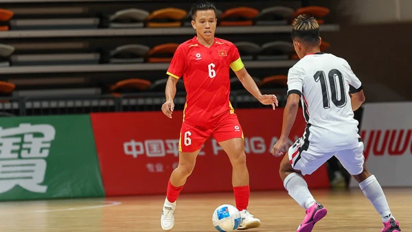 Đội tuyển futsal Việt Nam khởi đầu thuận lợi. (Ảnh: VFF)