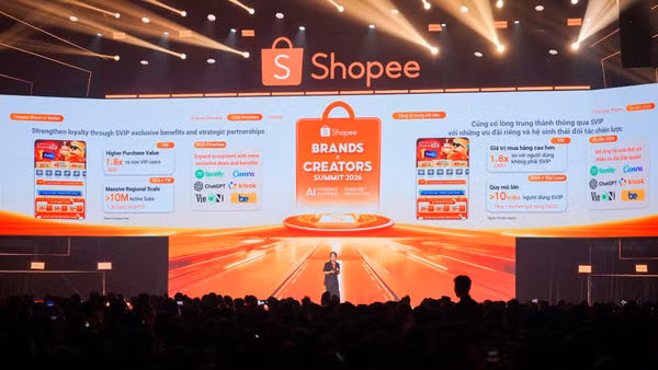 Quang cảnh sự kiện Shopee Brands And Creators Summit 2026. 