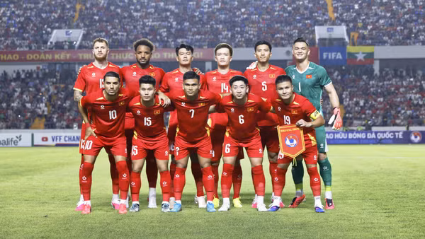 Đội tuyển Việt Nam tiếp tục giữ hạng 99 thế giới trên bảng xếp hạng FIFA. (Ảnh: VFF)