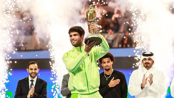 Alcaraz củng cố vị trí số 1 thế giới sau chức vô địch Qatar Open. (Ảnh: ATP)