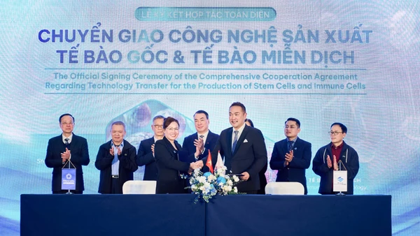 Lễ ký kết giữa hai đơn vị.