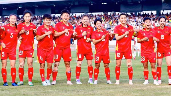 Đội tuyển nữ Việt Nam giành chiến thắng thuyết phục để tiến vào bán kết. (Ảnh: VFF)