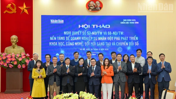Toàn cảnh Hội thảo Nghị quyết số 57-NQ/TW và 68-NQ/TW: Nền tảng để doanh nghiệp tư nhân đột phá phát triển khoa học, công nghệ, đổi mới sáng tạo và chuyển đổi số